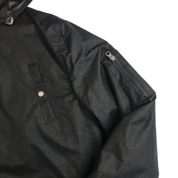 Atlas For Men Black Jacket Coat Sz Large Removable Hood Pockets Hockey Champions - Picture 4 of 12